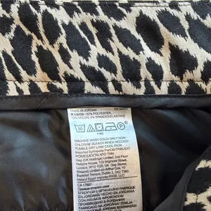 Banana Republic Mid-Rise Sloan Leopard Jacquard Ankle Woven Career Dress Pant 6 thumbnail 7