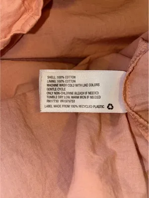 Boho Cottagecore Universal Thread Peach Eyelet Peasant Dress Size S thumbnail 4