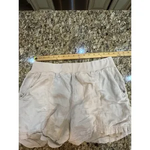 FAHERTY ARLIE DAY SHORT Beige LINEN BLEND SHORTS SIZE XL‎ thumbnail 8