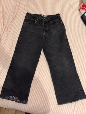 Levi’s Ribcage Straight Jeans Black thumbnail 1