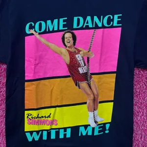 Richard Simmons Come Dance with Me Exercise Show Promo Tee M thumbnail 2