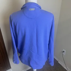 Womens Cuffys Of Cape Cod Full Zip Jacket‎ Periwinkle Blue Newport resortwear L thumbnail 3