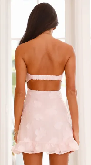 Delightful Dreams Strapless Mini Dress Pink thumbnail 2