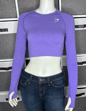Gymshark VITAL SEAMLESS 2.0 CROP TOP Long Sleeve size Small thumbnail 1