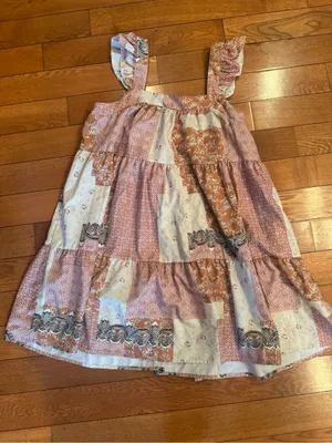 Patchwork Boho Sundress – Above Knee, Size Medium thumbnail 4