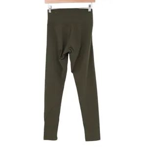Offline by Aerie Leggings Womens Medium Olive Green Stratch High Rise Skinny Leg thumbnail 5