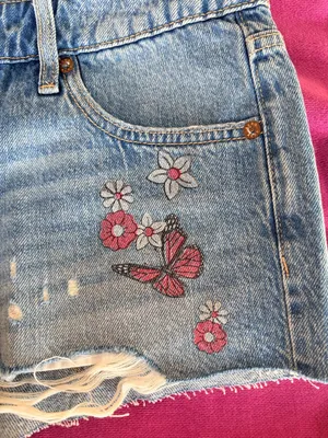 Aeropostale x Coca-Cola | Distressed Denim Graphic Shorts | Size 10 thumbnail 8