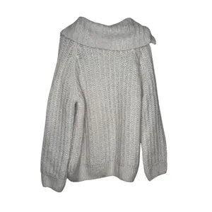 Zara‎ Women's Sweater Shawl Chunky Snap Buttons Long Sleeve Cream Sz. 13-14 thumbnail 9