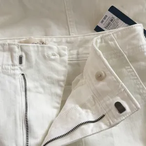 Universal Threads 8 Wide Leg Cropped Stretch Pants NWT Ivory High Rise thumbnail 7