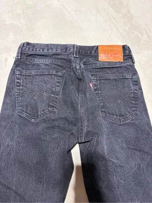Levi Strauss Levi’s 501 premium black denim jeans 30x30 frayed thumbnail 9