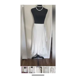 Maria Yasar White Pull On Wrap Skirt Size XL thumbnail 2