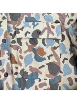 LL Bean Ladies Chamois Camo Tunic Shirt Signature Archive Series Cotton Flannel thumbnail 6