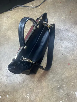 Furla Cortina Shoulder/Tote Bag in Burgandy and black thumbnail 8