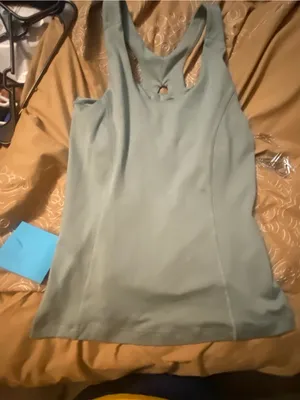 Women’s Sage Green Racerback Tank Top by Eddie Bauer thumbnail 3