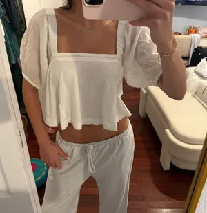 White Babydoll Top thumbnail 1