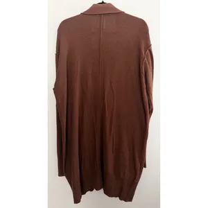 Free People We the Free Oversized Knit Cardigan Brown Women's Size Medium thumbnail 2