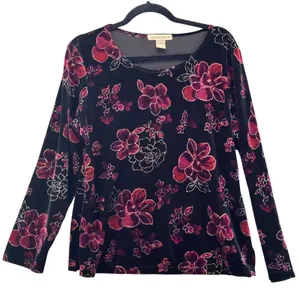 Notations Vintage‎ Velvet Top Black L thumbnail 1
