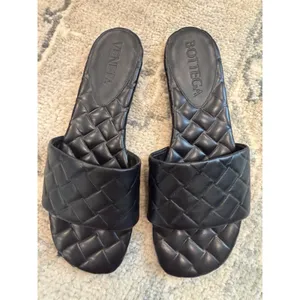 BOTTEGA VENETA Flat Sandal Black Sz 38 US Sz 8 $890 thumbnail 2
