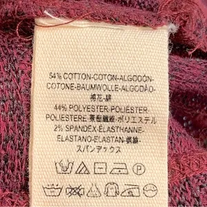 Free People Clarissa Mock Neck Ribbed‎ Burgundy Sweater Size S thumbnail 10