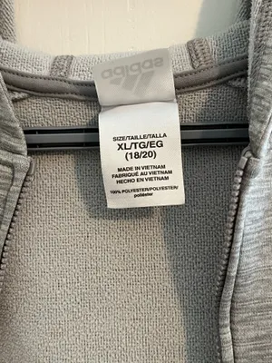 Grey Adidas Zip-Up Jacket thumbnail 3