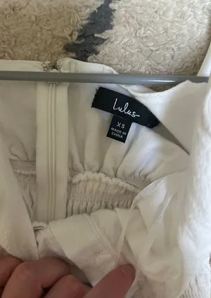 White Graduation Dress thumbnail 2