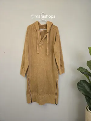 Free People Movement Spur Of The Moment Solid Hoodie Dress thumbnail 3
