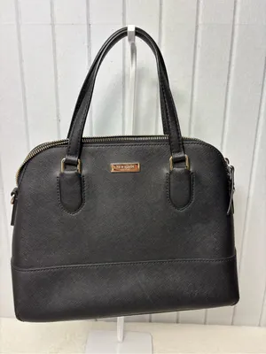 kate spade Cow Leathet‎ Black Dome Classic Satchel /Crossbody with gold hardware thumbnail 1