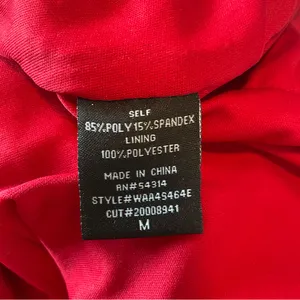 Windsor Women's‎ Red Ruched Mini Dress Size Small V-Neck thumbnail 7