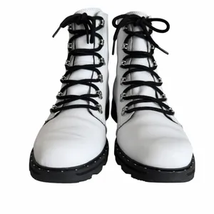 Sorel Lennox Lace Up Waterproof Boots White Black Size 11 thumbnail 3