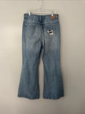 Free People We the Free Women's High Rise Flare Jeans Size 30 ButtonFly thumbnail 13