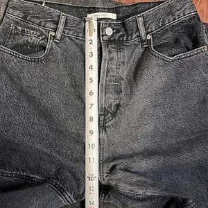 PacSun Women's‎ High Rise Straight Leg Jeans Size 30 Gray Wash Block Denim thumbnail 6