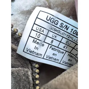 UGG 10 Brown Ankle Boots Women's Suede Shearling‎ Trim Buckle thumbnail 5