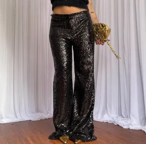 Black sequin pants Size 32 thumbnail 3