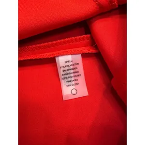 Tommy Hilfiger Dress Womens 12 Coral Red Sleeveless Gold Zip Mini Beltless EUC thumbnail 8