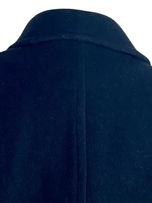 Anne Klein Wool Blend Peacoat Double Breasted Black Classic Style S Preppy thumbnail 8