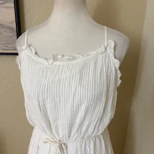ARITZIA WILFRED Aeneas Dress White‎ Midi Size Medium Costal Cowgirl thumbnail 5