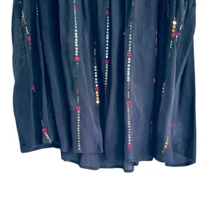 Marks & Spencer Collections Black Sequined beaded Flowy sleeveless top size 12 thumbnail 5