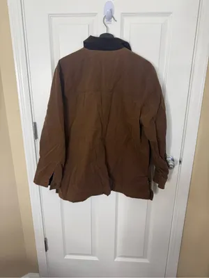 Marine Layer Riley Cotton Barn Jacket in Brown S thumbnail 6