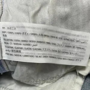 Abercrombie & Fitch The Baggy Low Rise Women's White Wide Leg Denim Jean Size 0 thumbnail 5