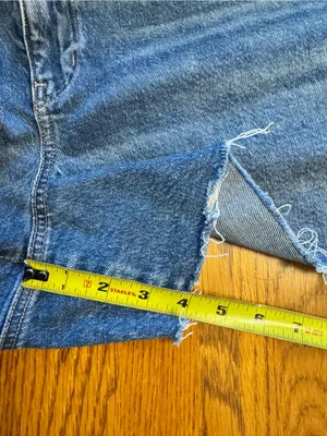 NWT American Eagle Outfitters Mom Shorts Blue Denim Size 20W Super High Rise thumbnail 9