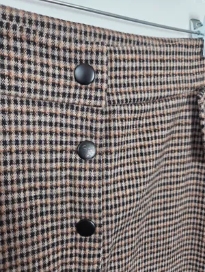 Downeast Plaid Tweed A-Line Skirt Preppy Academia Poetcore Literary Chic Small thumbnail 4