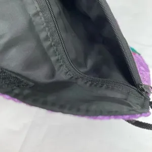 Purple and Black Floral embroidered small crossbody‎ purse​​ thumbnail 5