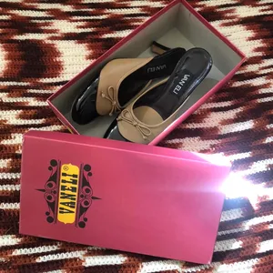 Y2K Tan brown black two tone cap toe Vaneli genuine leather kitten heels pumps mules bow front-6.5M #academia Office siren core #gothic #whimsygoth #preppy thumbnail 2