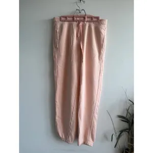 Aerie‎ Womens Peach High Waisted Fleece Jogger Sweatpants M Drawstring Pockets thumbnail 3