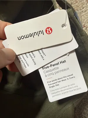 NEW Lululemon Five Panel Hat Olive Green Cap Size S M Athletic Running thumbnail 8