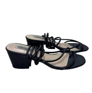 Steve Madden Heeled Sandals Black Strappy Tie Up thumbnail 3