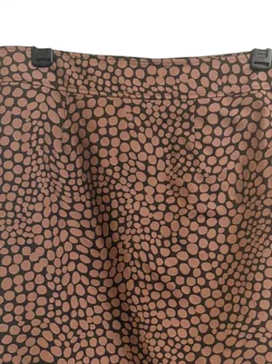 Women’s Loft Brown With Beige polkadot Pattern Pencil Skirt Sz 10 thumbnail 3