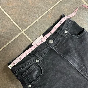 Revice Farrah High Rise Straight Leg Waistband Hem Denim Jeans Midnight Black 26 thumbnail 13