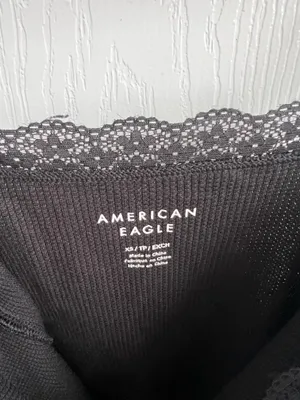 American Eagle Black Lacy Bodysuit thumbnail 2