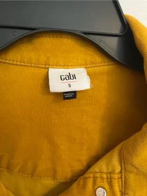 CAbi Yellow Cropped Jean Jacket thumbnail 4